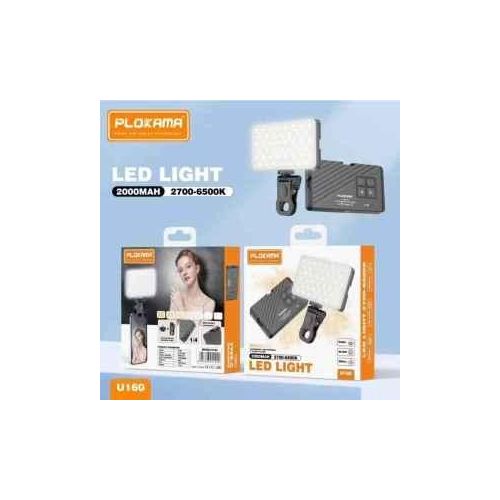 Plokama U160 Pro RGB LED Lighting Video Light Studio Lighting Portable Mini Photography Light RGB Led Video Light For D24 Mobile