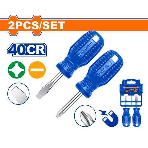 WADFOW WSS2202 - 2 Pcs Screwdriver Set - Blue