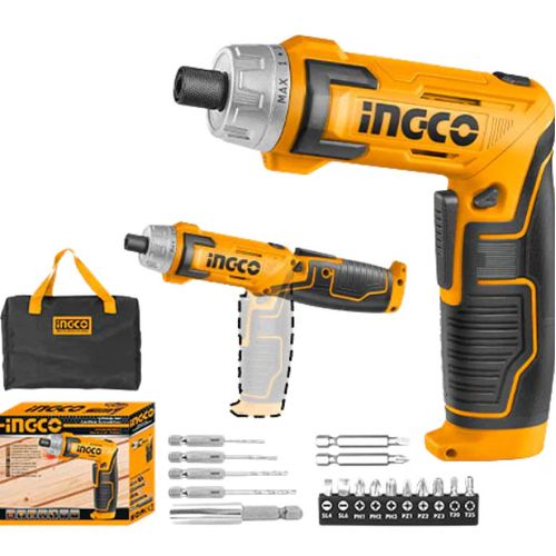 INGCO CSDLI0802 - Lithium-Ion Cordless Screwdriver - Orange