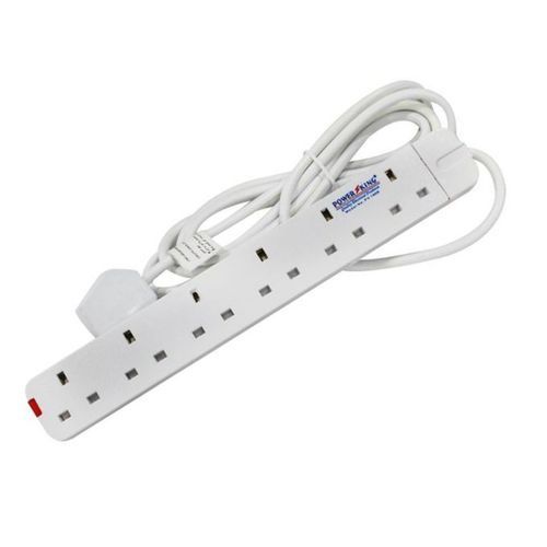 Power King 6way  Extension- white