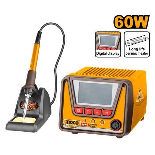 INGCO Digital Display Soldering Station 60W - Orange / Black