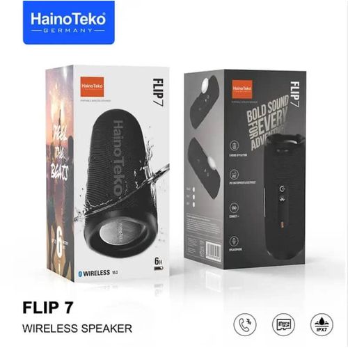Wireless Portable Flip 7 Bluetooth Speaker For Indoor and Outdoor- Multicolor