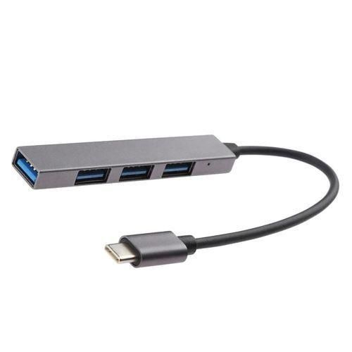 Premium Aluminum 4 Port to USB 3.0 Type C Hub for iMac MacBook Pro