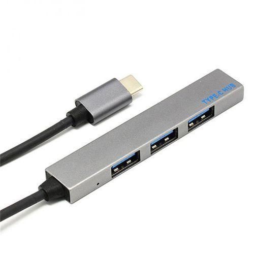 Premium Aluminum 4 Port to USB 3.0 Type C Hub for iMac MacBook Pro