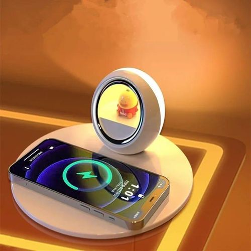 3-in-1 Original Mobile Phone Wireless Charger Small Night Lamp Multi-Function Fast Charge Desktop Wireless Charger Lamp
