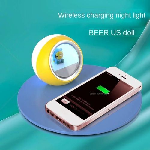 3-in-1 Original Mobile Phone Wireless Charger Small Night Lamp Multi-Function Fast Charge Desktop Wireless Charger Lamp