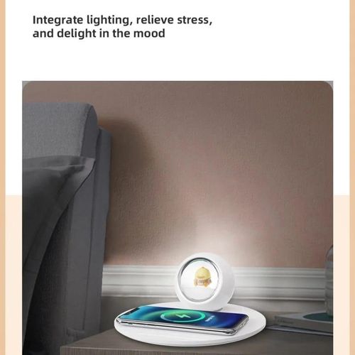 3-in-1 Original Mobile Phone Wireless Charger Small Night Lamp Multi-Function Fast Charge Desktop Wireless Charger Lamp