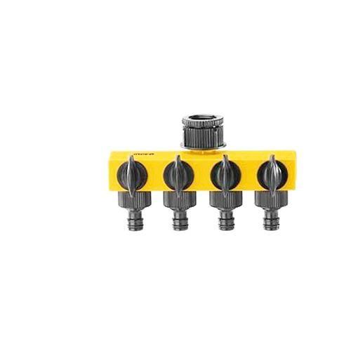 INGCO HHC1402 Plastic Hose Connector - Yellow, Black