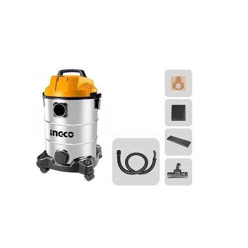 INGCO VC13301 Vacuum Cleaner-Black,Silver