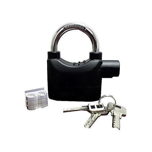 Original Accessories Siren Alarm Padlock -Zinc Alloy - Black