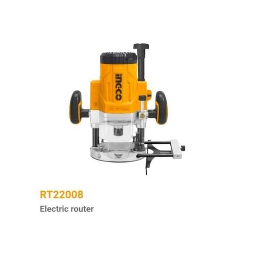 INGCO RT22008 Electric Router - 2200W, Variable Speed, Multi-Collet Sizes