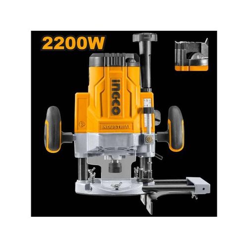 INGCO RT22008 Electric Router - 2200W, Variable Speed, Multi-Collet Sizes