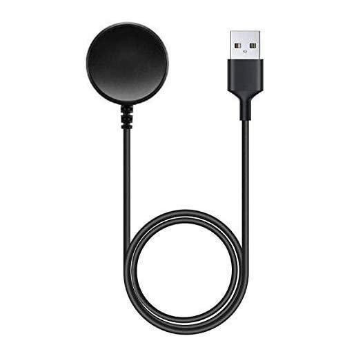 JW106 Charger Compatible with Samsung Galaxy Watch Active 1 2, Galaxy Watch 3ï¼Å' SM-R500/SM-R830/SM-R820/SM-R840/SM-R850 - USB Charging Cable 3.3ft 100cm - Smartwatch Accessories, Black