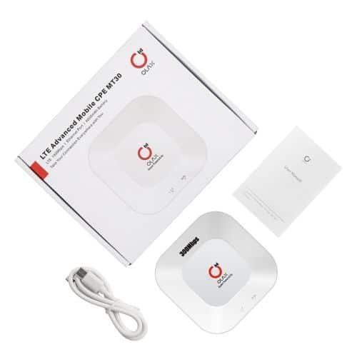 OLAX Advanced MT30 Hotsale Wifi 4g LTE Routers Type-C 4000mah Battery Wireless Router CPE LAN Port Pocket Modem Mobile Router-White