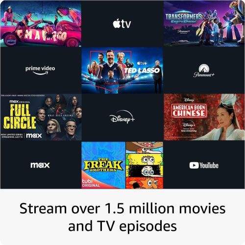 Amazon Fire TV Stick Lite, Full HD Streaming Device, Alexa Voice Remote (2nd Gen), Dolby Audio, HDMI-Compatible, Stream Netflix, YouTube, Prime Video, Apple TV+, HBO Max, Hulu, for free and live TV, Projector, Monitor, HD streaming -Black