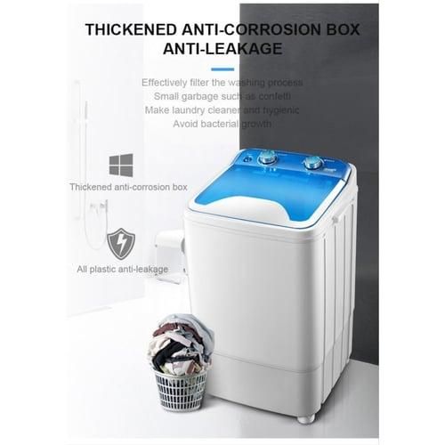 Boma Disinfection Household Mini Single Tub Top Loading  Washing Machine Semi-Automatic Single Drum blue and white 6 kg