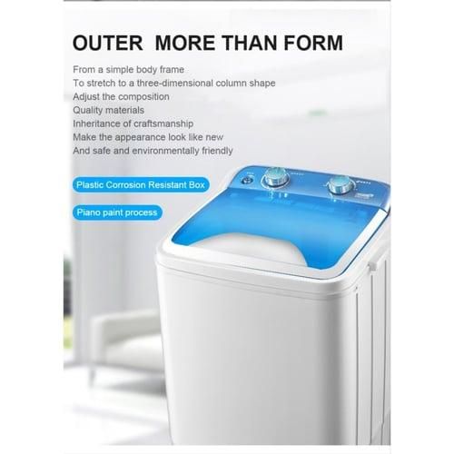 Boma Disinfection Household Mini Single Tub Top Loading  Washing Machine Semi-Automatic Single Drum blue and white 6 kg