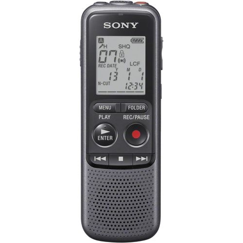 ICD-PX240 4GB Mono Digital Voice Recorder With Built-In Stereo Microphone -Black