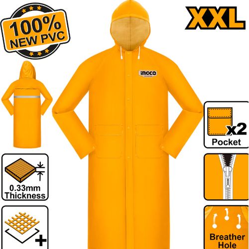 INGCO HRCTL031.XXL - Rain Coat - Orange