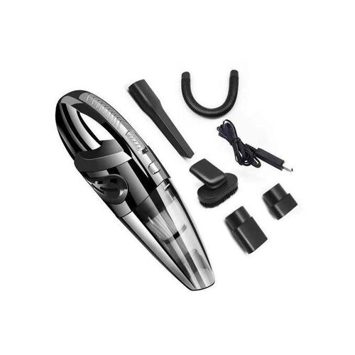 Portable Auto Home, Car Vacuum Cleaner Dust Busters , Hand Vacuum Cordless Rechargeable Low Noise Wet and Dry Use -Black.
