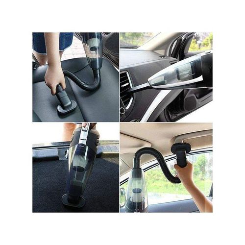 Portable Auto Home, Car Vacuum Cleaner Dust Busters , Hand Vacuum Cordless Rechargeable Low Noise Wet and Dry Use -Black.