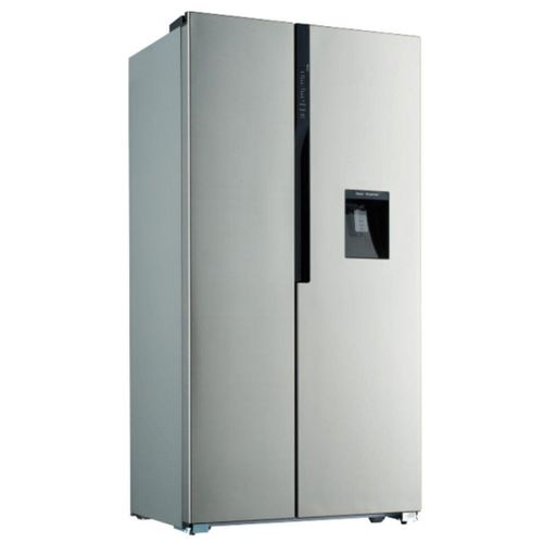 ADH 658 Liters Side-by-side Refrigerator With Dispenser - Silver