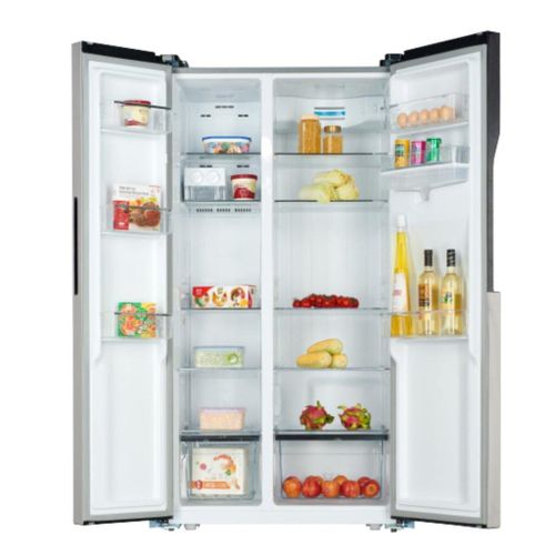 ADH 658 Liters Side-by-side Refrigerator With Dispenser - Silver