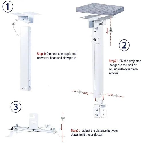 Projector Ceiling Wall Mount, white