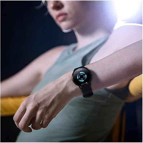 Lite Xpaw004 Smart Watch 1.3-Inch Amoled Display With 2.5D Tempered Glass, Blood Oxygen & Heart Rate Monitoring Multi-language Smart Watch Global Version-Bluetooth, USB -Black