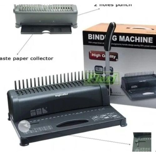 Comb Binding Machine Up To 450 Sheets - Black