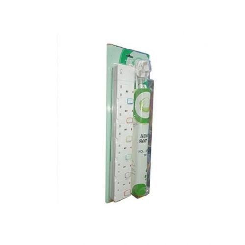 High Grade 6 Ways Heavy Duty Extension Socket - White