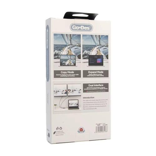 USB-C to HDTV+VGA Converter GD-8280 -Silver