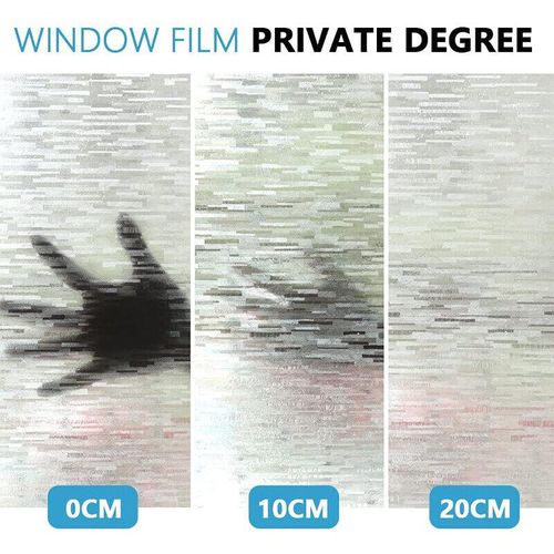 WEFILM Privacy Window Film Frosted Matte Window Sticker Static Cling Door Film Glass Film Window Sticker Anti-UV Glass Film for Home Office Living Room Meeting Room