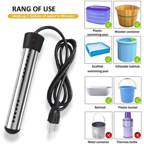 Immersion Heater, Electric Submersible Instant Water Heater