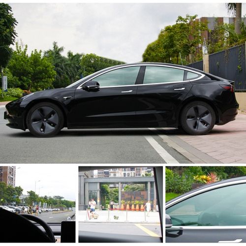 WEFILM 68%VLT Black Car Windscreen Tint Front Window Foils Explosion-proof Solar Protection Film Tints