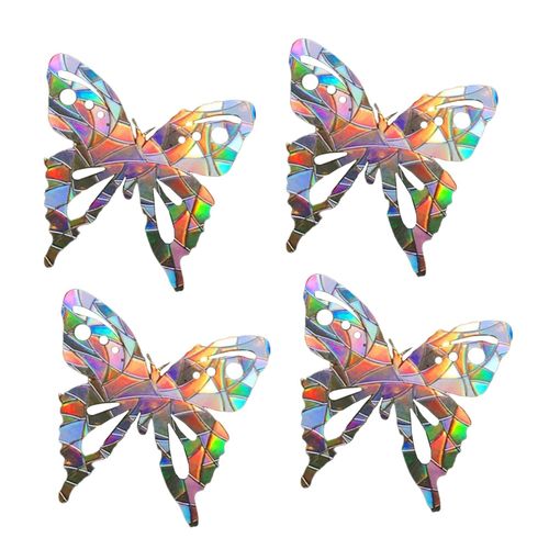 8 Window Stickers Stick For Birds, Butterflies And