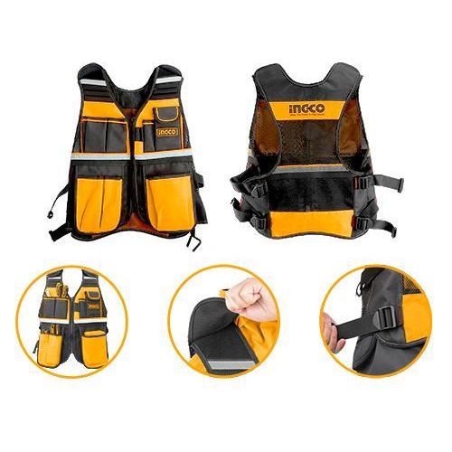 INGCO Tool Vest 3Kg Max Load - Orange / Black