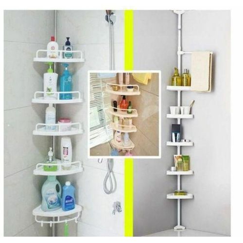 Adjustable Multi Corner Shelf Bathroom Organizer Storage Rack