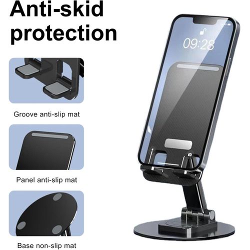 Mobile Phone Holder, Universal Foldable Table Holder, Compatible with Smartphones