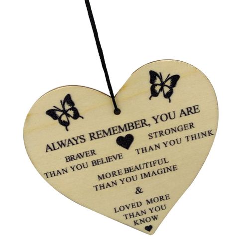 Heart Shape Wooden Piece Wood Gift Tag Embellishment