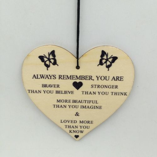 Heart Shape Wooden Piece Wood Gift Tag Embellishment