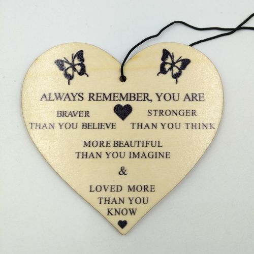 Heart Shape Wooden Piece Wood Gift Tag Embellishment