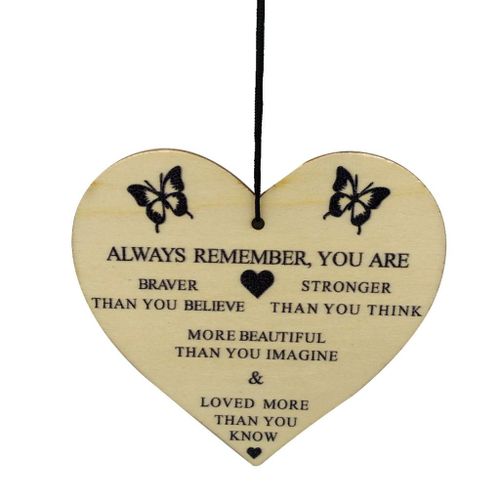 Heart Shape Wooden Piece Wood Gift Tag Embellishment