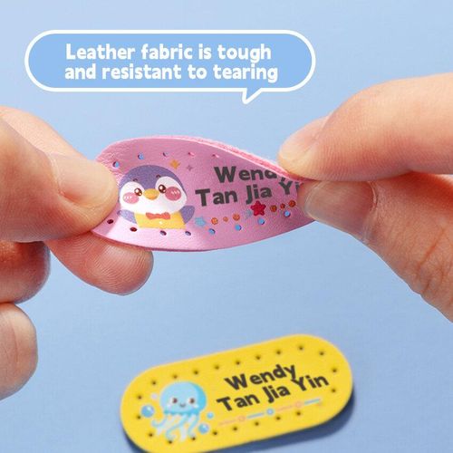 WEPHOTO Personalized Waterproof Custom Name Tag Labels Custom Labels to Mark Clothes and Objects. - Great for School, Daycare, Camp Gear