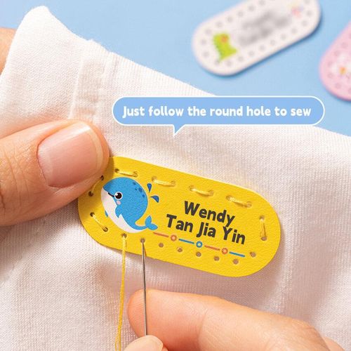 WEPHOTO Personalized Waterproof Custom Name Tag Labels Custom Labels to Mark Clothes and Objects. - Great for School, Daycare, Camp Gear