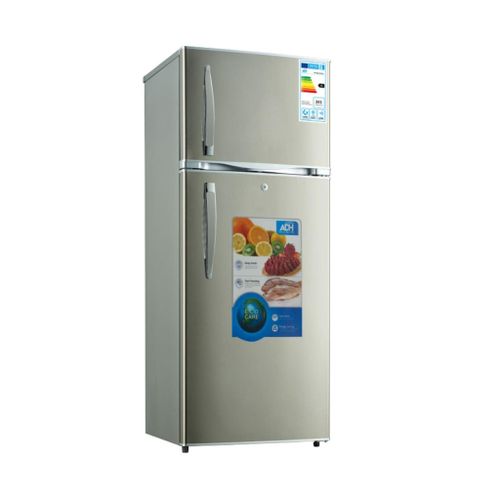 ADH 468 Liters Top Freezer Double Door Refrigerator With Deep Freezing Compartment&ndash;Grey/Silver
