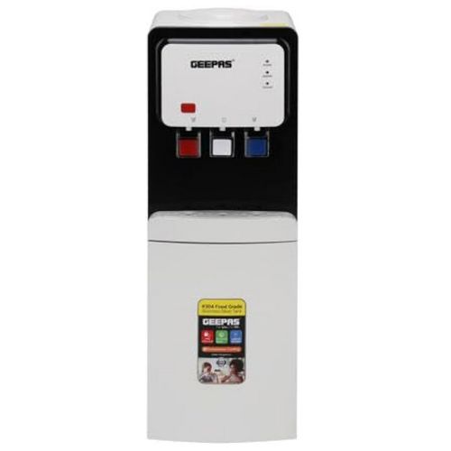 Geepas Hot & Cold Water Dispenser 2Taps  Perfect for Home, Shopping Malls, and Office-White