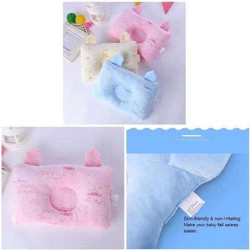 Infant Baby Pillows Toddler Kids Safe Cotton Anti Rolling Pillow Head Positioner Baby Pillow New NO5277