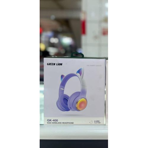 GL-400 Kids Wireless Head Phone  Bluetooth Gaming Gamer Foldable Cat Headphones with LED Light Up,Wireless  Earphone for Children Compatible Smartphone Laptop PC For nline Distant Learning