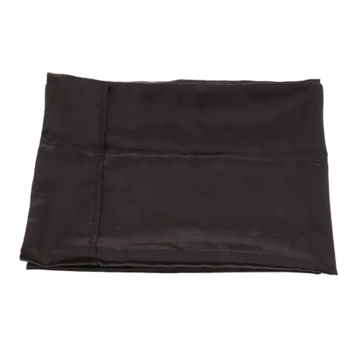 Soft Satin Pillowcase  Cover Without Zipper - Queen  Black
